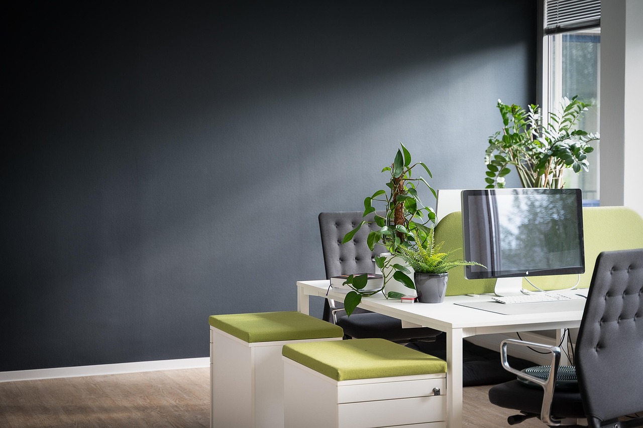 work, desk, office, management, bureaucracy, design, agency, indoor plants, success, company, business, project, planning, interior, furniture, setup, workplace, monitor, digital, job, training